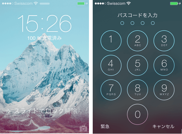 iphoneのパスコード