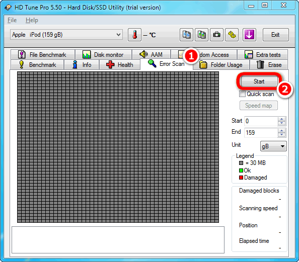 iPodのハードディスクを検証