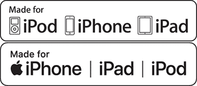 ケーブルの「Made for iPhone/iPod/iPad」のロゴ