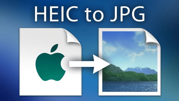 HEIC形式のファイルをJPEGに変換というスクリーンショットです