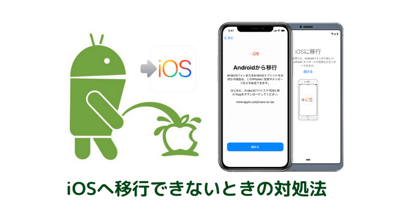 AndroidのデータをiOSに移行できないときの解決法