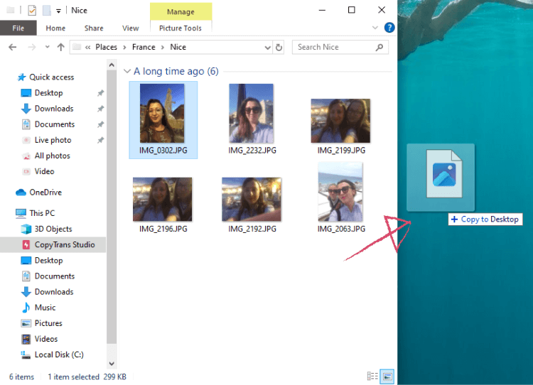 iPhoneの写真をCopyTrans StudioでPCにAirDrop