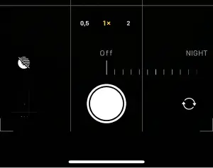 Night mode on iPhone